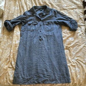 Women’s Dress, Size: XS, J. Crew, faux jean with 3/4 sleeves and collar